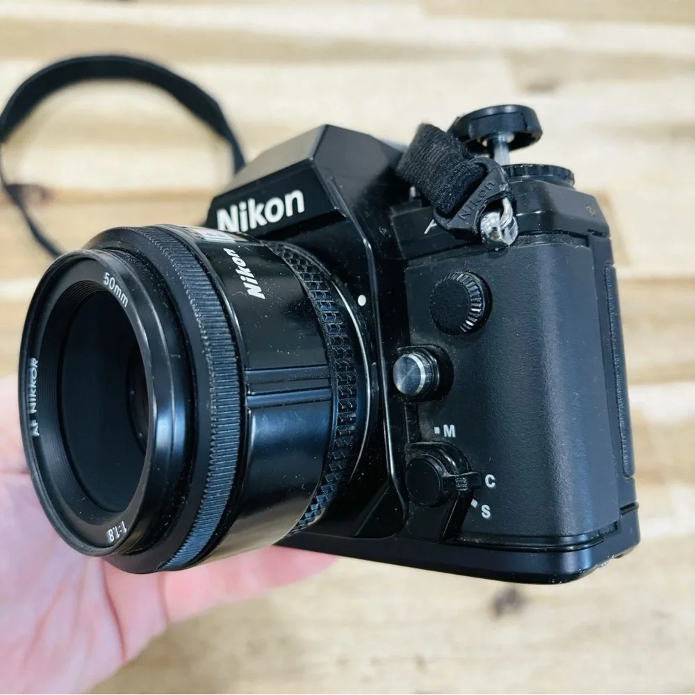 Nikon F-501 Black SLR Camera with 50mm Lens